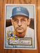 1952 Topps Joe Ostrowski #206 YANKEES no creases ink or pencil mark nice corners