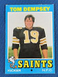 1971 Topps Tom Dempsey Football Card #5 New Orleans Saints