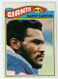 1977 Topps Harry Carson Rookie RC #146 HOF Ex