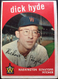 1959 Topps #498 DICK HYDE Washington Senators  MLB baseball card EX+