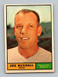 1961 Topps #444 Joe Nuxhall EX-EXMT Kansas City Athletics Baseball Card