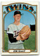 1972 Topps #709 Jim Kaat Mid/High Grade (light scratches) Vintage Baseball Card