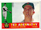 1960 TOPPS #334 TED ABERNATHY Washington Senators Baseball Card