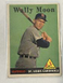 1958 Topps Baseball Card #210 Wally Moon – St. Louis Cardinals