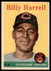 1958 Topps Billy Harrell #443 Rookie Ex-VgEx