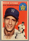 1954 Topps Dean Stone RC #114 - Washington Senators Rookie Card