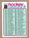 1975/76 Topps Hockey Checklist #267 Unmarked - NM/M Condition