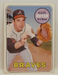 1969 Topps #489 Clete Boyer Atlanta Braves Baseball Card