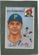 *1954 TOPPS #202 BOB PURKEY, PIRATES RC beauty but w mk at back