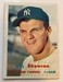 1957 Topps Bill Skowron #135 New York Yankees Great Condition See Pics!