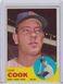 1963 Topps Cliff Cook Hi#566, Mets, Excellent, FREE SHIPPING, no creases