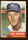 1953 Topps Baseball Card HIGH #224 Lou Sleater