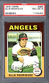 1975 Topps #285 ELLIE RODRIGUEZ Angels PSA 8