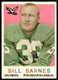 1959 Topps #25 Bill Barnes Philadelphia Eagles EX-EXMINT SET BREAK!