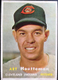 1957 Topps #385 ART HOUTTEMAN Cleveland Indians MLB baseball card EX+