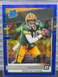 2020 Donruss Optic Jordan Love Blue Scope Prizm Rated Rookie RC #154 Packers