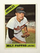 1966 Topps Baseball Card #105 Milt Pappas, Baltimore Orioles Pitcher, Excellent