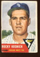 1953 Topps Baseball Card HIGH #229 Rocky Krsnich Single Print