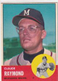 1963 TOPPS CLAUDE RAYMOND MILWAUKEE BRAVES #519 (REVIEW PICS) (VG-EX) - 588