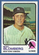 VINTAGE 1973 TOPPS BASEBALL CARD #462 RON BLOMBERG YANKEES NM-MINT