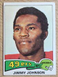 🔵 1975 Topps 5timePro-Bowl HOF 49er Jimmy Johnson Football Card #89