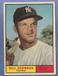 1961 TOPPS   BILL SKOWRON short  print    #371  EX+  YANKEES