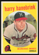 1959 Topps #322 Harry Hanebrink - Milwaukee Braves