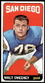 1965 Topps #173 Walt Sweeney RC San Diego Chargers NR-MINT NO RESERVE!