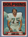 1972 Topps Football #221 Manny Fernandez Rookie Card Dolphins NrMt