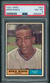 1961 Topps #350 Ernie Banks Chicago Cubs HOF PSA 8 NM-MT CENTERED A3