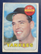 1969 Topps #262 Mike Kekich EX! New York Yankees! NO creases, stains or markings