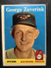 George Zuverink 1958 Topps Vintage Baseball Card #6 NICE!! Baltimore Orioles 