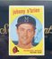 1959 Topps #499 Johnny O'brien EX! Milwaukee Braves!