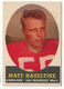 1958 Topps Football Card - Matt Hazeltine San Francisco 49ers  #100 - No Creases