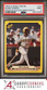 1987 CLASSIC TRAVEL UPDATE YELLOW #113 BARRY BONDS RC GREEN BACK PSA 9