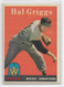 1958 Topps #455 HAL GRIGGS Washington Senators EX-EXMINT **free shipping**