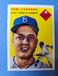 1954 Topps #132 Tom Lasorda Rookie Brooklyn Dodgers Perfect New Condition