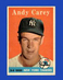 1958 Topps Set-Break #333 Andy Carey EX-EXMINT *GMCARDS*