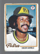 1978 Topps card of San Diego Padres OF. Oscar Gamble #390..GdVg