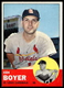 1963 Topps #375 Ken Boyer St. Louis Cardinals EX-EXMINT NO RESERVE!