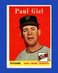 1958 Topps Set-Break #308 Paul Giel EX-EXMINT *GMCARDS*