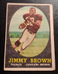 1958 Topps Football, #62 Jim Brown Rookie Card, Poor Condition.