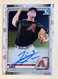 2020 BOWMAN CHROME LEVI KELLY RC AUTO #CPA-LK DBACKS AUTOGRAPH