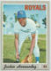 1970 Topps Baseball #686 Jackie Hernandez, Royals HI#