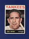 1964 Topps - Yogi Berra - HOF Yankees -Card #21 Good Center but Poor Condition