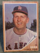 1962 ELI GRBA TOPPS BASEBALL CARD #96 VG-EX