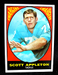 1967 TOPPS "SCOTT APPLETON" SAN DIEGO CHARGERS #118 NM-MT (COMBINED SHIP)