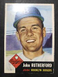 John Rutherford 1953 Topps Vintage Baseball Card #137 BROOKLYN DODGERS NICE!! 