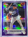 2022 Topps Chrome Update Series Isaac Paredes Purple Refractor Parallel #USC193