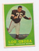 LOU GROZA 1958 TOPPS #52 FOOTBALL CARD CLEVELAND BROWNS